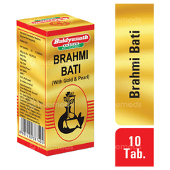 Baidyanath Brahmi Bati With Gold & Pearl Tablet 10