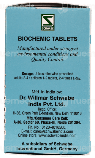 Dr Willmar Schwabe Calcarea Fluorica 200x Biochemic Tablet 25gm