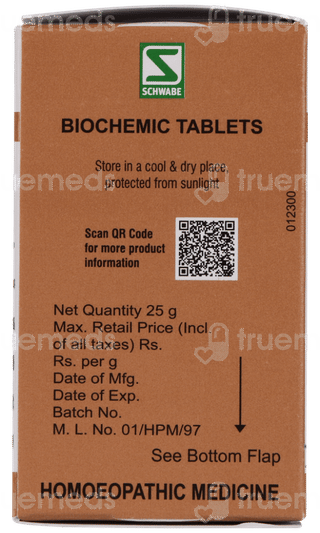 Dr Willmar Schwabe Kali Phosphoricum 12x Biochemic Tablet 25gm