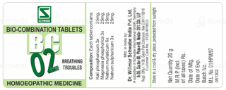 Dr Willmar Schwabe Bc 02 Bio Combination Tablet 25gm