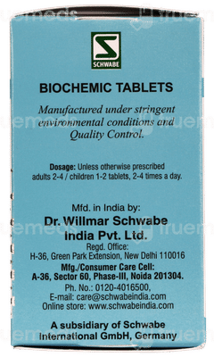 Dr Willmar Schwabe Calcarea Fluorica 3x Biochemic Tablet 25gm
