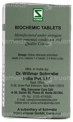 Dr Willmar Schwabe India Kali Sulphuricum 6x Biochemic Tablet 25gm