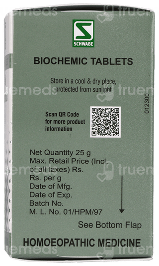 Dr Willmar Schwabe Kali Sulphuricum 3x Biochemic Tablet 25gm