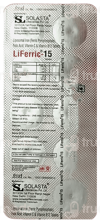 Liferric 15 Tablet 10