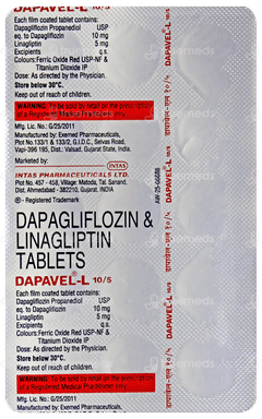 Dapavel L 10/5 Tablet 15