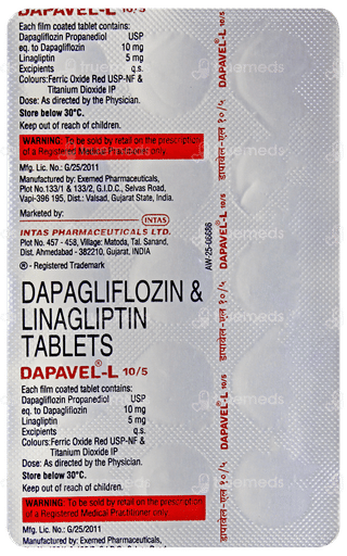Dapavel L 10/5 Tablet 15