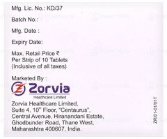 Zorifax 200 Tablet 10