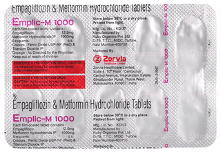 Emplic M 1000 Tablet 10