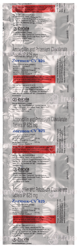 Zormox Cv 625 Tablet 10