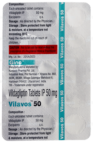 Vilavos 50 Tablet 15