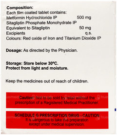 Sitamax M 50/500Mg Tablet 15