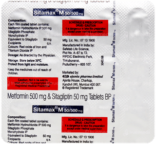 Sitamax M 50/500Mg Tablet 15