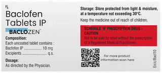 Baclozen 10mg Tablet 10