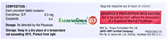 Everenolimus 0.5 Tablet 10