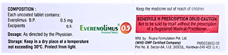 Everenolimus 0.5 Tablet 10