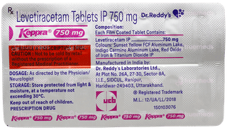 Keppra 750Mg Tablet 14