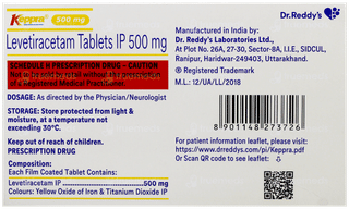 Keppra 500Mg Tablet 14