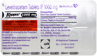 Keppra 1000Mg Tablet 14