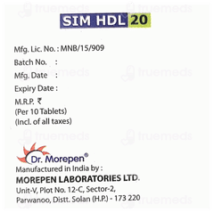 Sim Hdl 20 Tablet 10