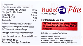 Rudix Fe Plus Tablet 15