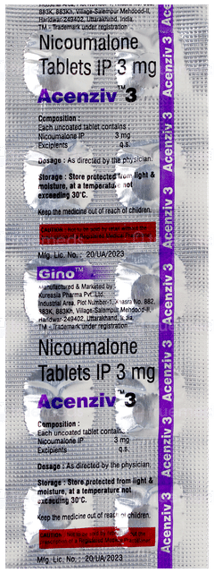 Acenziv 3 Tablet 10 Acenziv 3 Tablet 10