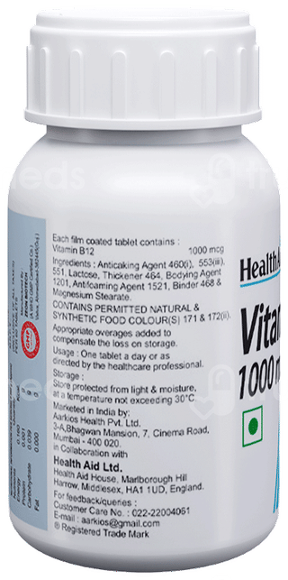 Healthaid Vitamin B12 1000Mcg Tablet 60