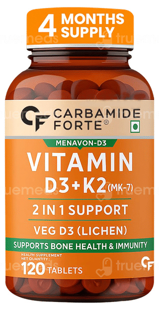 Carbamide Forte Vitamin D3+K2 2 In 1 Support Tablet 120