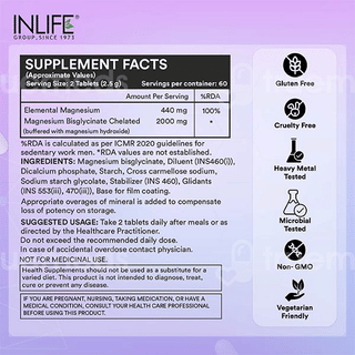 Inlife Magnesium Glycinate Forte Tablet 120