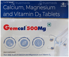 Gemcal 500Mg Tablet 15 Gemcal 500Mg Tablet 15