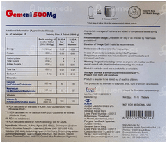 Gemcal 500Mg Tablet 15