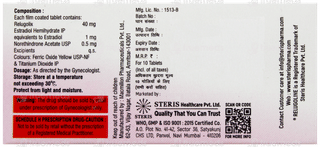 Relugoline 40/1/0.5 Tablet 10