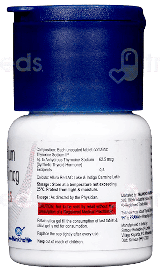 Thyroneed 62.5 Tablet 120