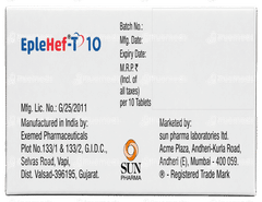 Eplehef T 10 Tablet 10