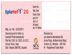 Eplehef T 20 Tablet 10