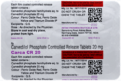 Carca Cr 20 Tablet 15 Carca Cr 20 Tablet 15