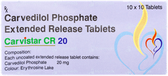 Carvistar Cr 20 Tablet 10 Carvistar Cr 20 Tablet 10
