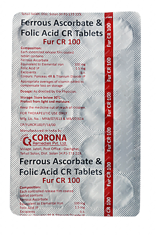 Fur Cr 100 Tablet 10