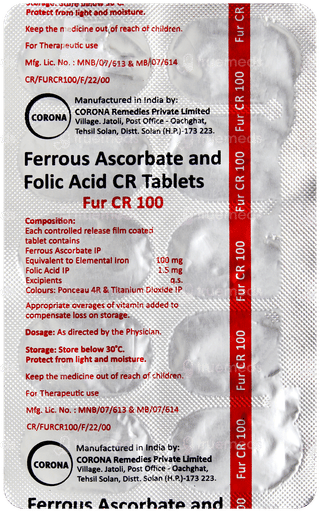 Fur Cr 100 Tablet 10
