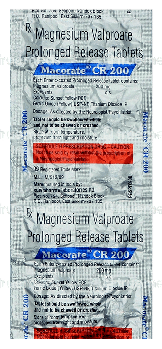 Macorate 200 MG Tablet Cr 10