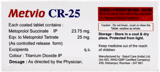 Metvio Cr 25 Tablet 10