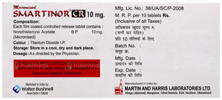 Smartinor Cr 10mg Tablet 10
