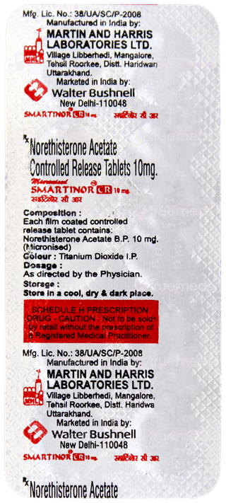 Smartinor Cr 10mg Tablet 10
