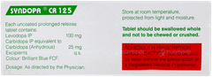 Syndopa Cr 125 Tablet 10 Syndopa Cr 125 Tablet 10