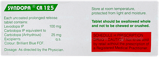 Syndopa Cr 125 Tablet 10