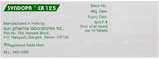 Syndopa Cr 125 Tablet 10