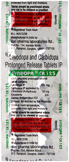 Syndopa Cr 125 Tablet 10