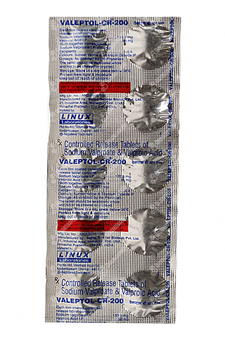 Valeptol 200 MG Tablet Cr 10