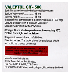 Valeptol Cr 500 Tablet 10