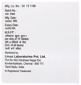 Valeptol Cr 500 Tablet 10