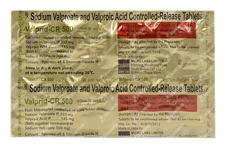 Valprid 500 MG Tablet Cr 10